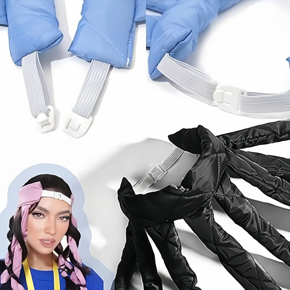 2Pcs Heatless Curling Iron Headbands